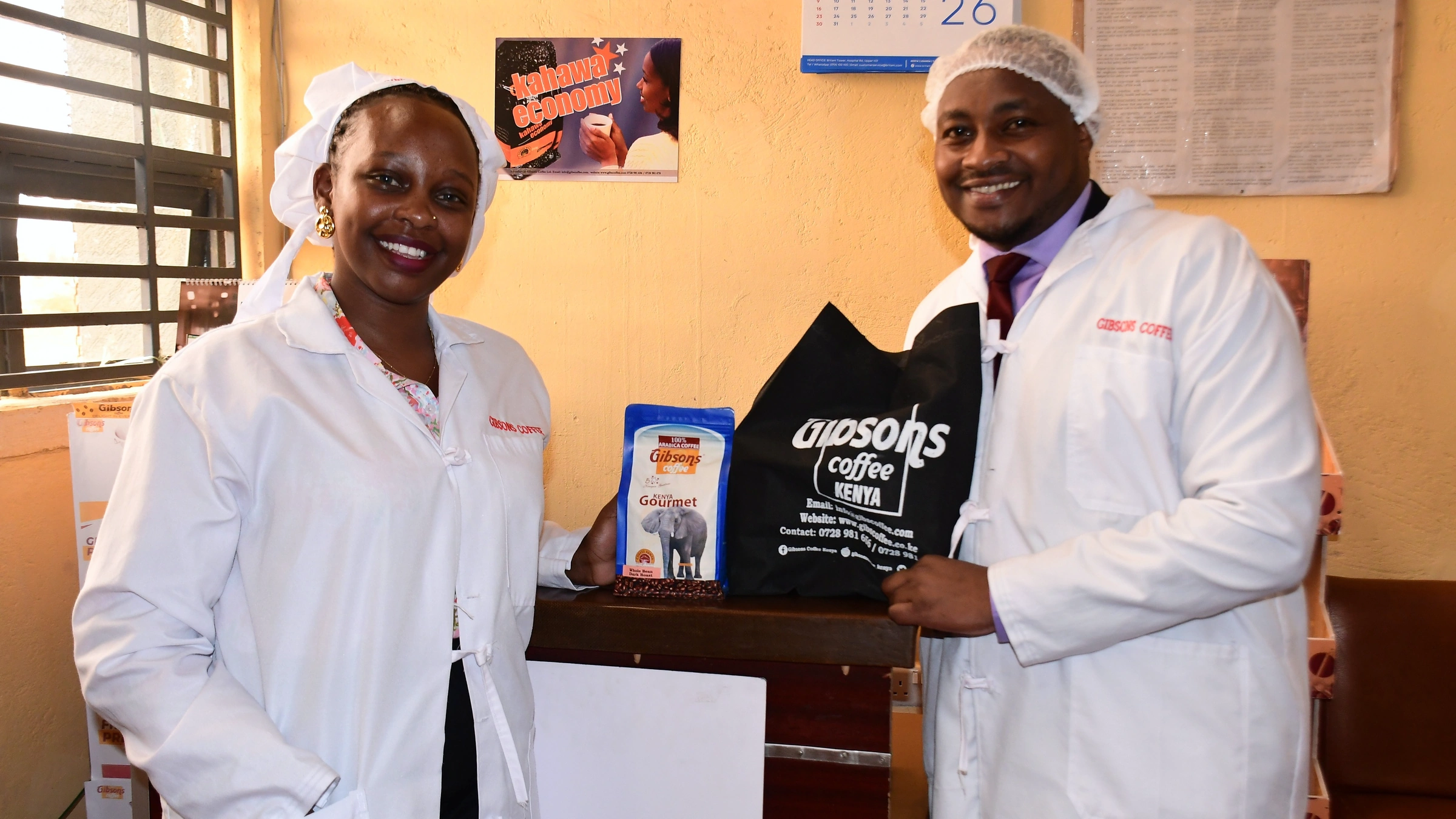 A closer look at Gibsons Coffee during the factory visit